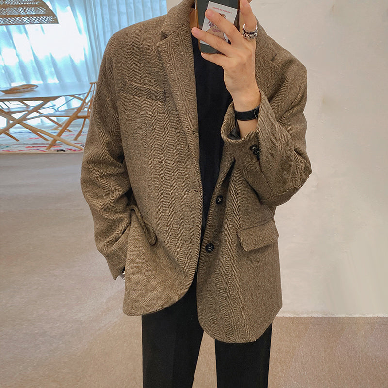 RT No. 3215 RETRO STRYLED WOOLEN BLAZER JK