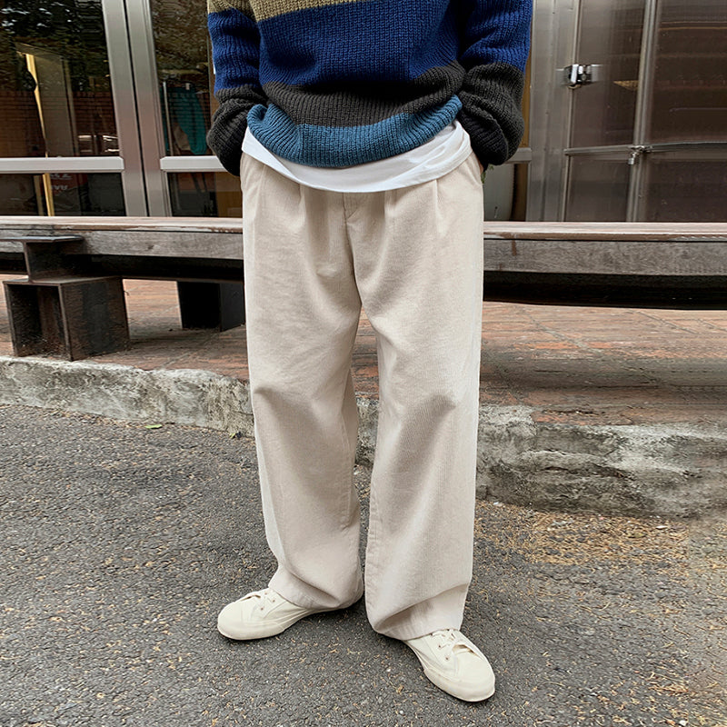 RT No. 3339 CORDUROY LOOSE WIDE PANTS