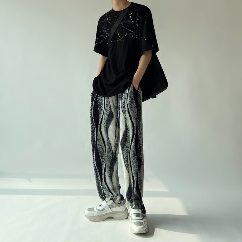 RT No. 1751 THIN PLEATED WIDE PANTS