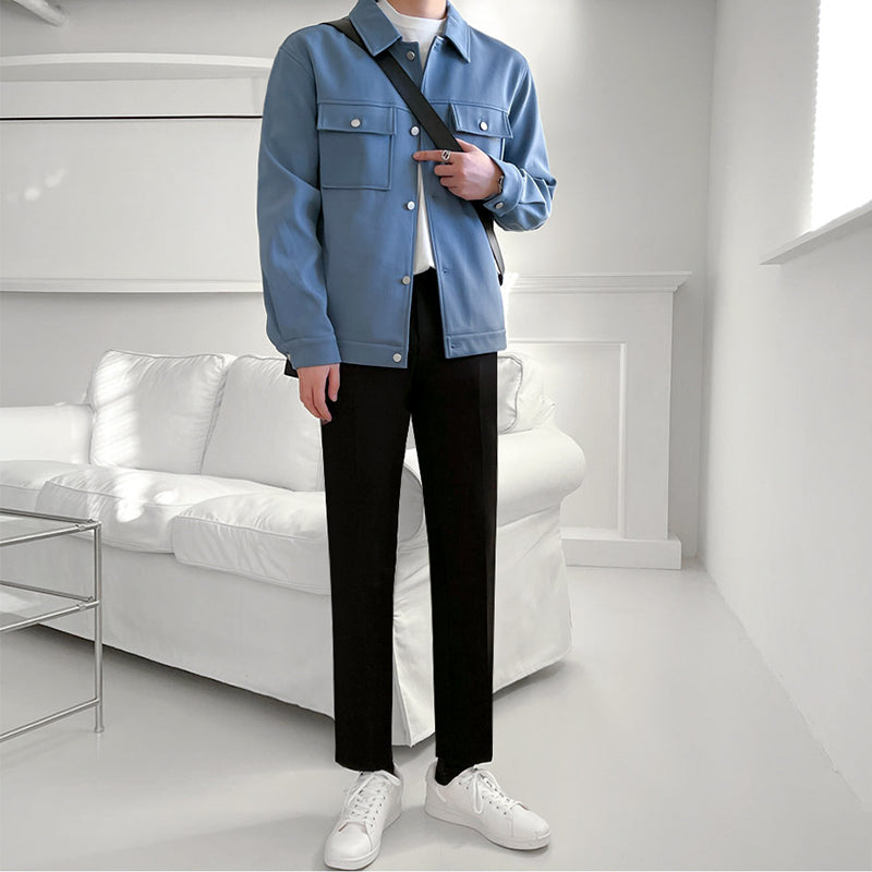 RT No. 2561 BLUE BUTTON COLLAR JK