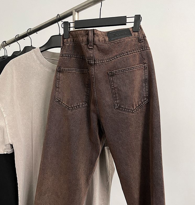 RT No. 5026 BROWN RED U-FITTED JEANS