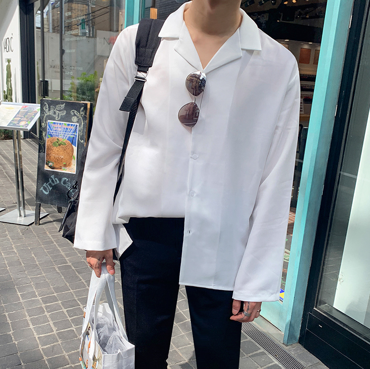 RT No. 2161 LOOSE V-NECK COLLAR SHIRT