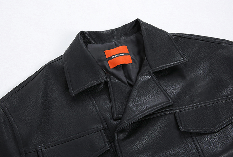 RT No. 2522 ZIP-UP LEATHER COLLAR JK