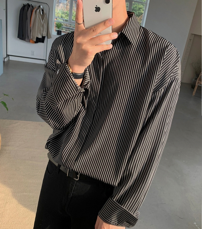 RT No. 2810 STRIPED COLLAR SHIRT