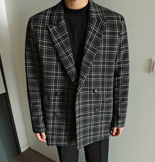 RT No. 1087 PLAID BLAZER