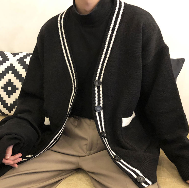 RT No. 2505 BLACK CARDIGAN