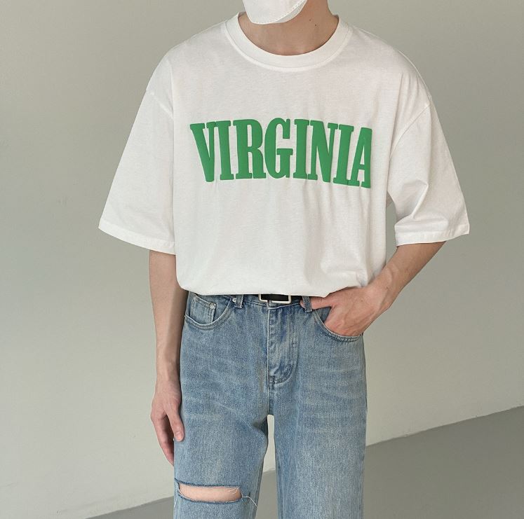 RT No. 5085 VIRGINIA LETTERED HALF SLEEVE SHIRT