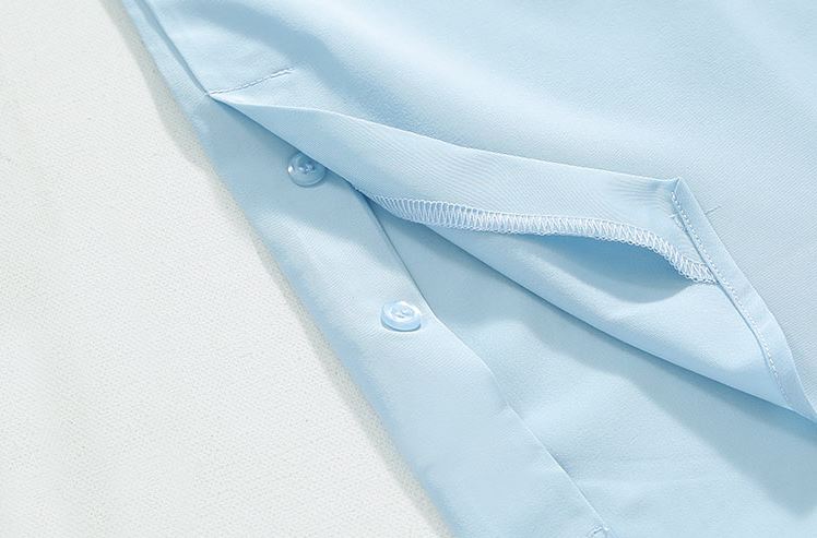 RT No. 5403 LIGHT BLUE V-NECK COLLAR SHIRT