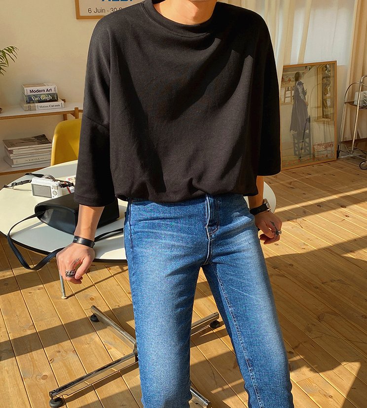 RT No. 1514 HALF SLEEVE OVERSIZE SHIRT