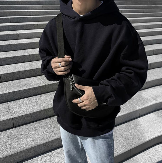 RT No. 5248 BLACK PULLOVER HOODIE