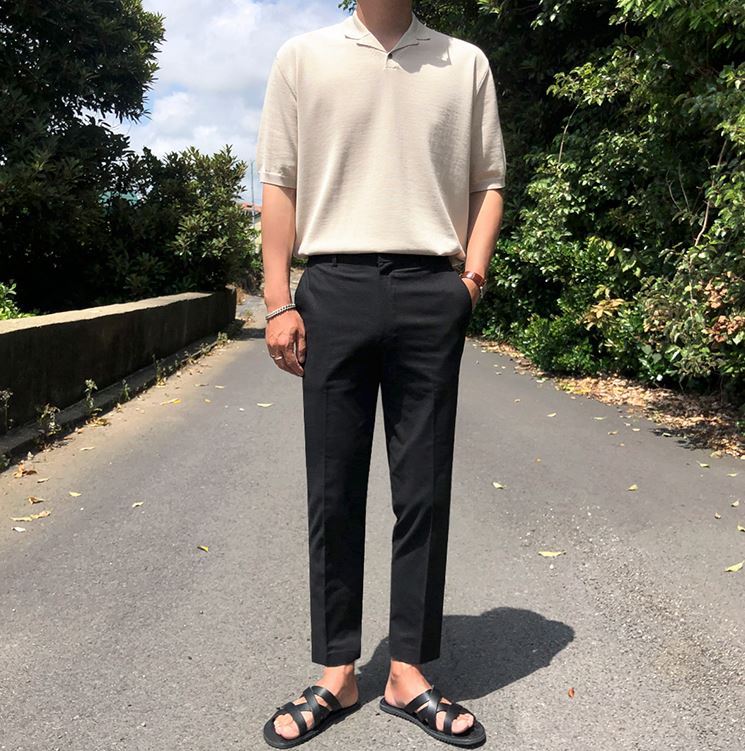 RT No. 4463 STRAIGHT CASUAL PANTS