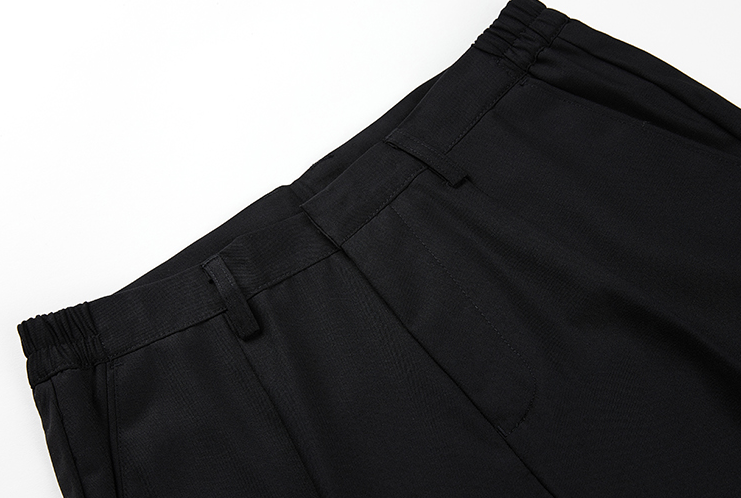 RT No. 3157 BLACK WIDE STRAIGHT PANTS