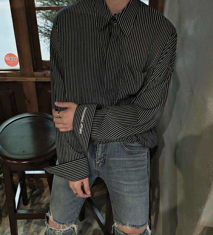 RT No. 2810 STRIPED COLLAR SHIRT