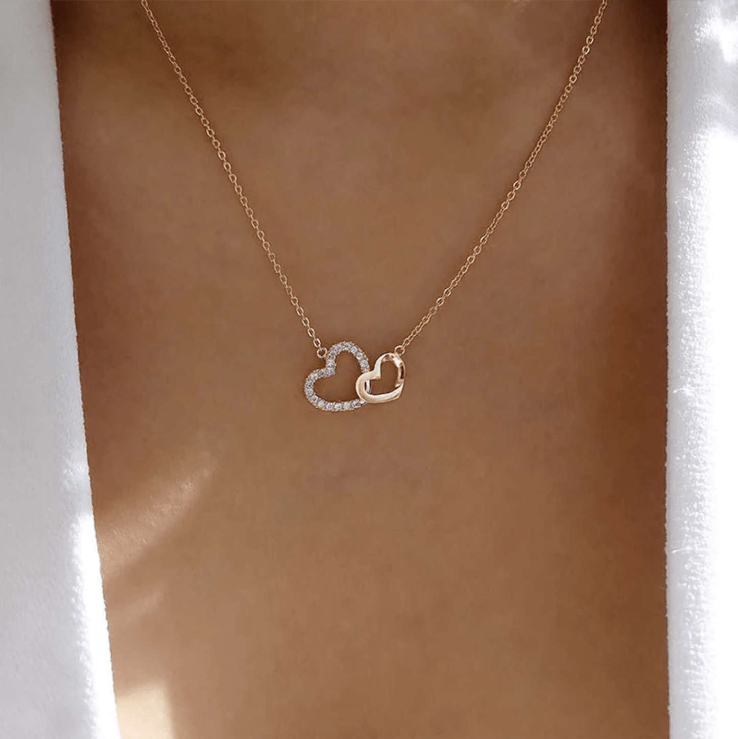 The Ella Double Heart Necklace