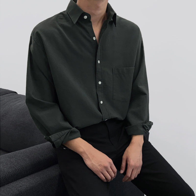 RT No. 3060 BASIC COTTON COLLAR SHIRT