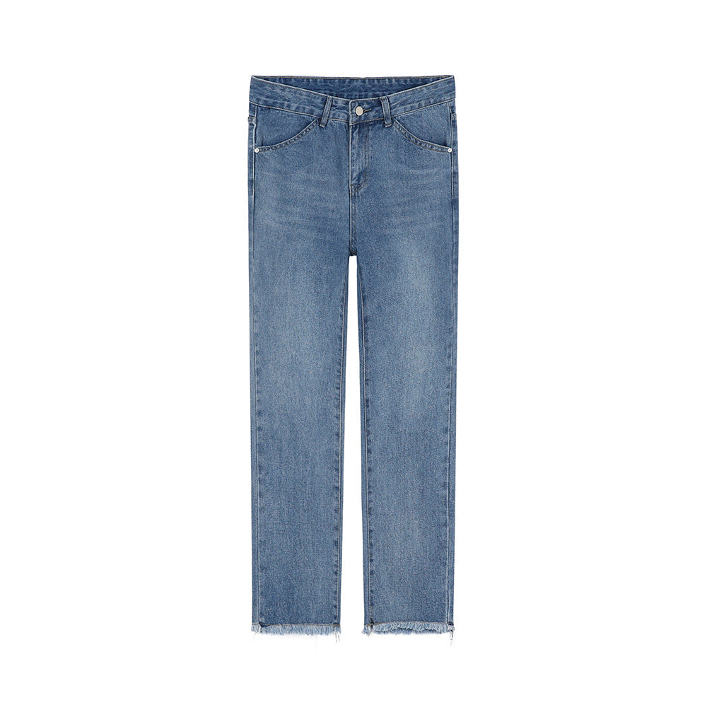 RT No. 4371 BLUE RECONSTRUCTED SLIM JEANS