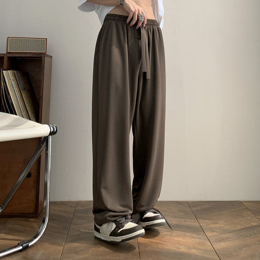 RT No. 5253 STRAIGHT DRAWSTRING WIDE PANTS