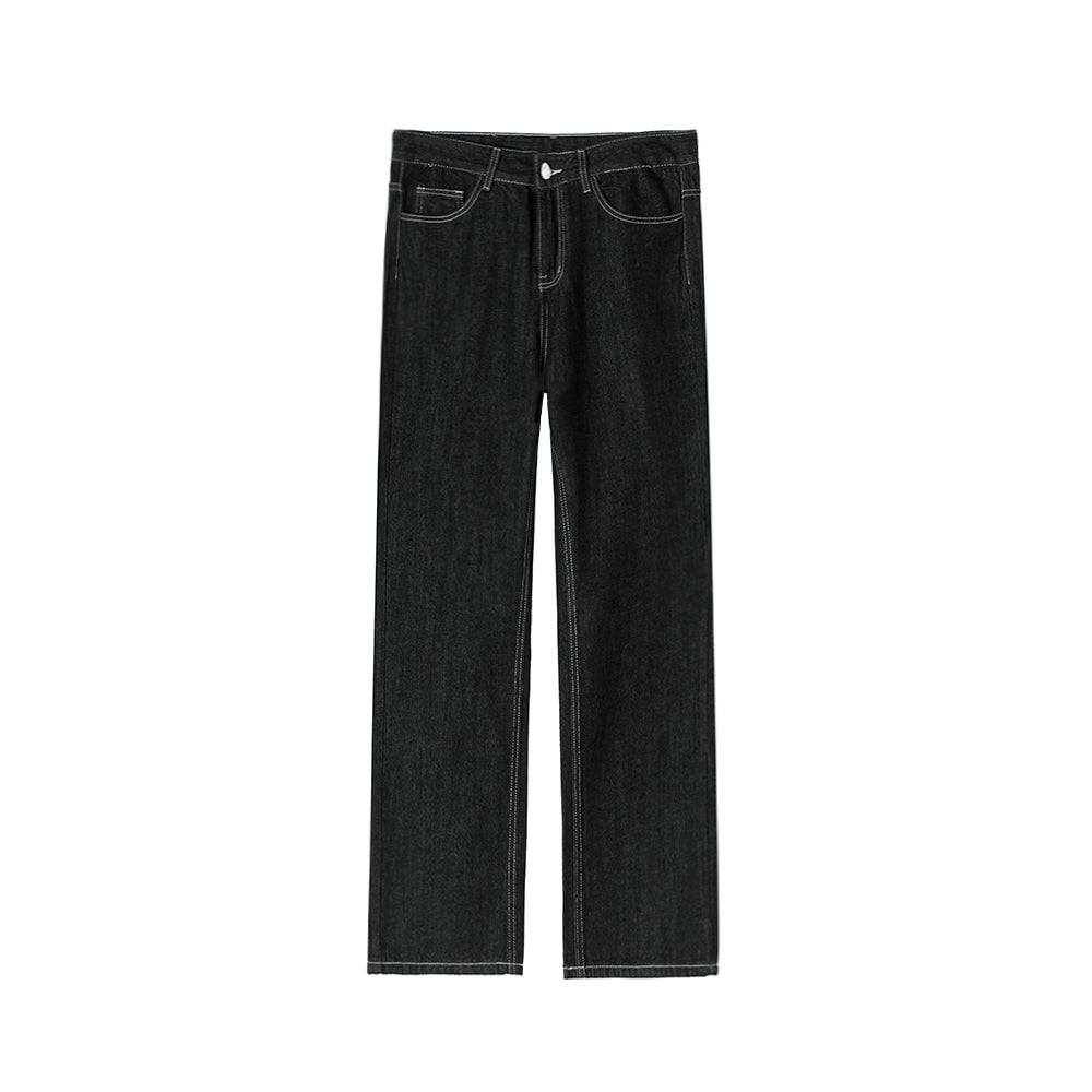 RT No. 4290 NAVY BLUE STRAIGHT WIDE JEANS