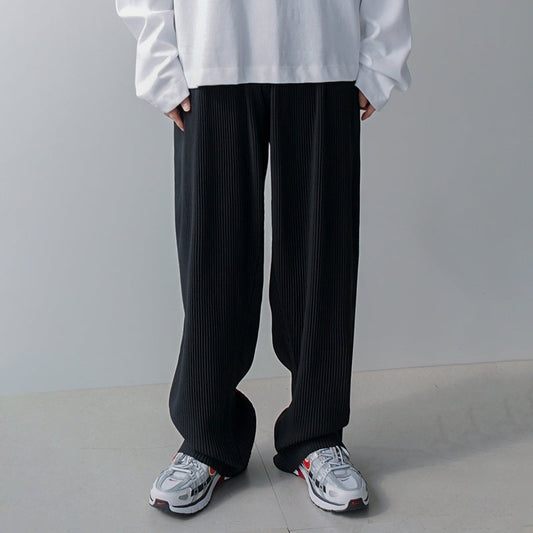 RT No. 2533 PLEATED STRAIGHT WIDE PANTS