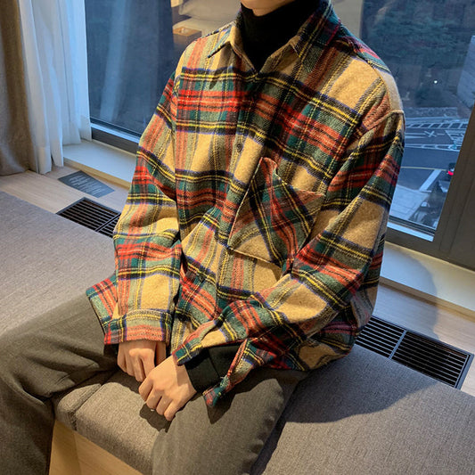 RT No. 2523 WOOLEN PLAID SHIRT