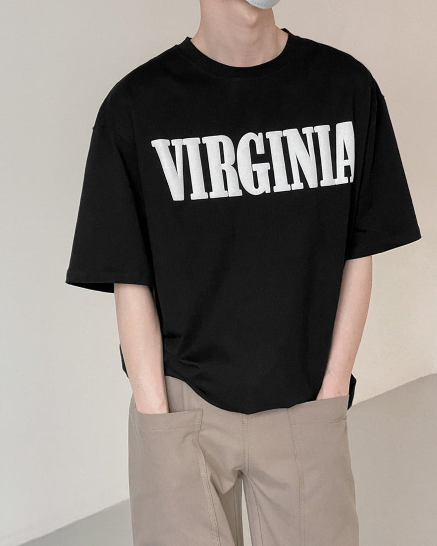 RT No. 5085 VIRGINIA LETTERED HALF SLEEVE SHIRT