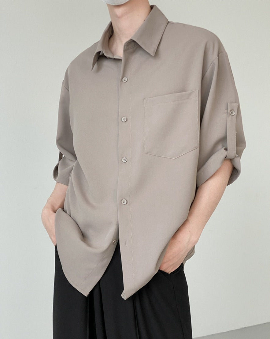 RT No. 5078 BUTTON UP HALF SLEEVE SHIRT