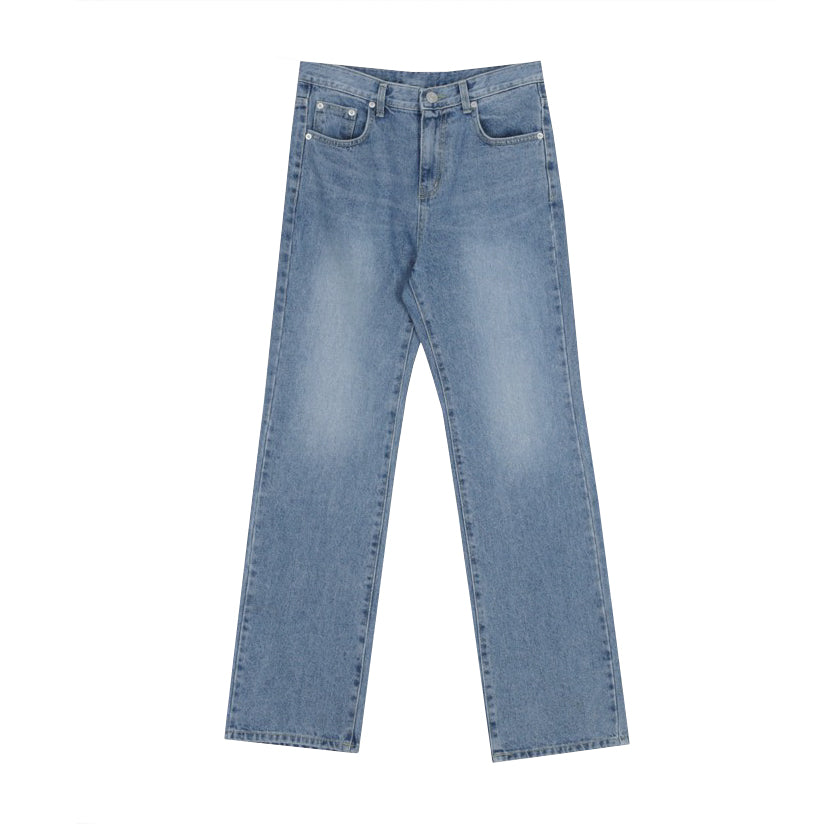 RT No. 4086 BLUE STRAIGHT WIDE DENIM JEANS