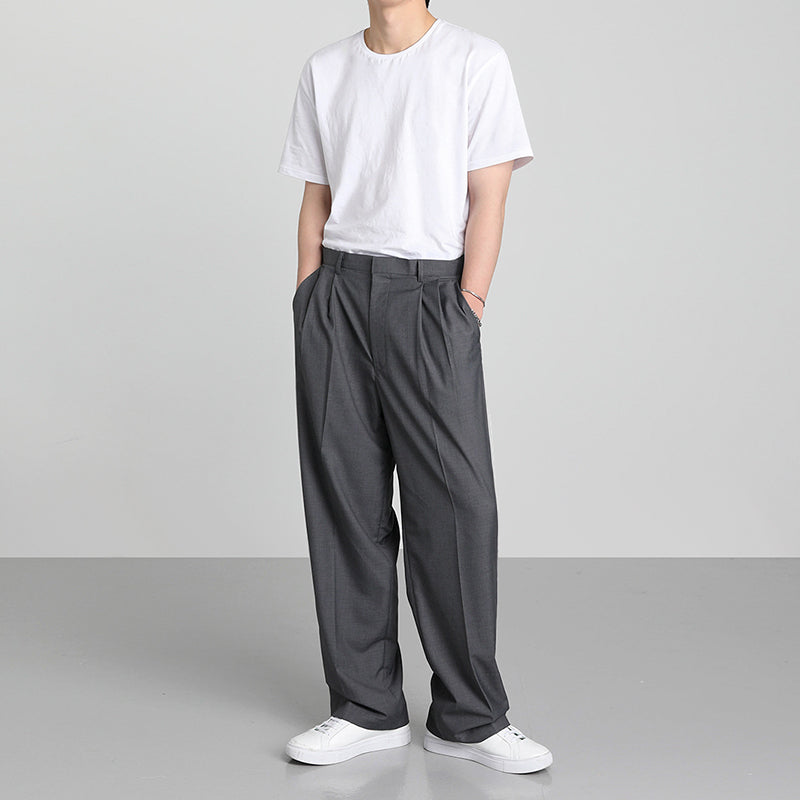 RT No. 4470 WIDE STRAIGHT DRAPE PANTS