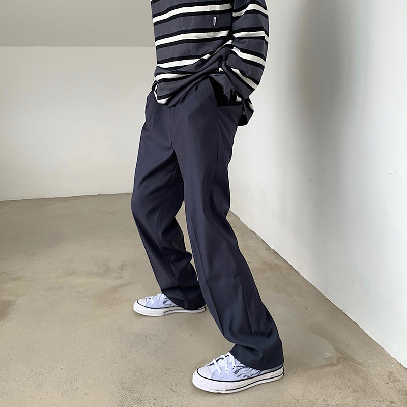 RT No. 4492 STRAIGHT DRAPE CASUAL PANTS