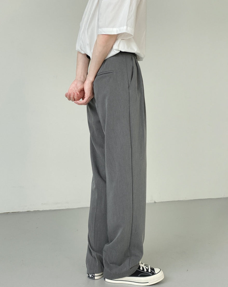 RT No. 5128 TOP FOLDED STRAIGHT CASUAL PANTS