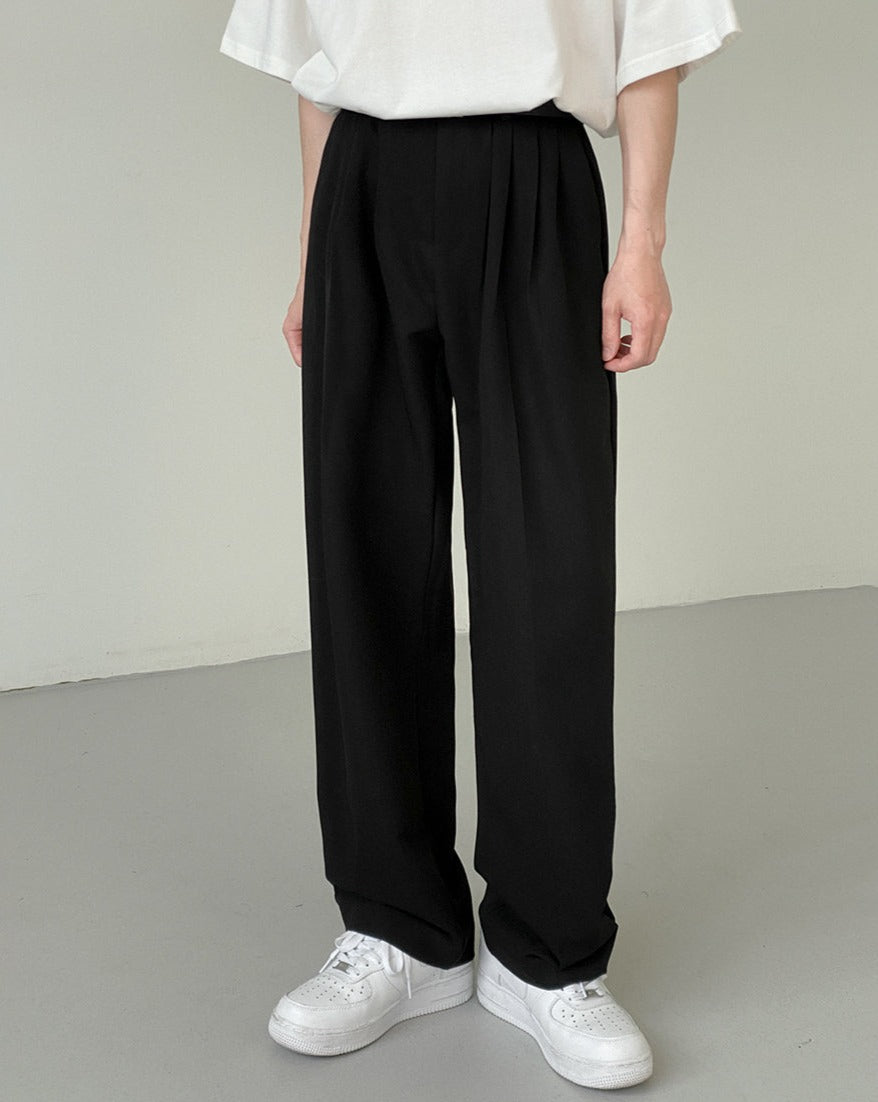 RT No. 5128 TOP FOLDED STRAIGHT CASUAL PANTS