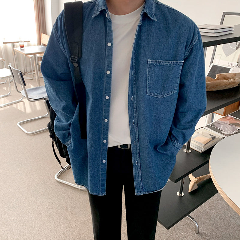 RT No. 4413 DENIM COLLAR SHIRT