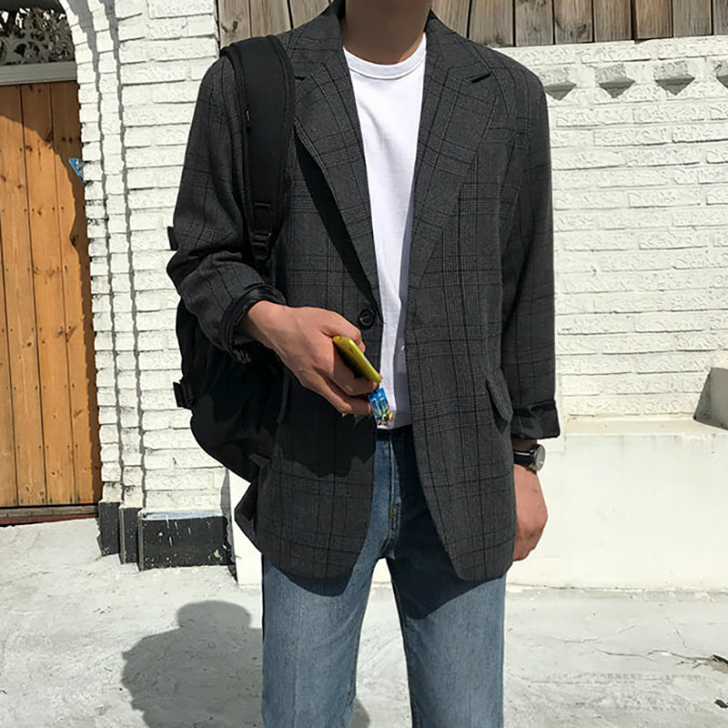 RT No. 1371 PLAID BLAZER