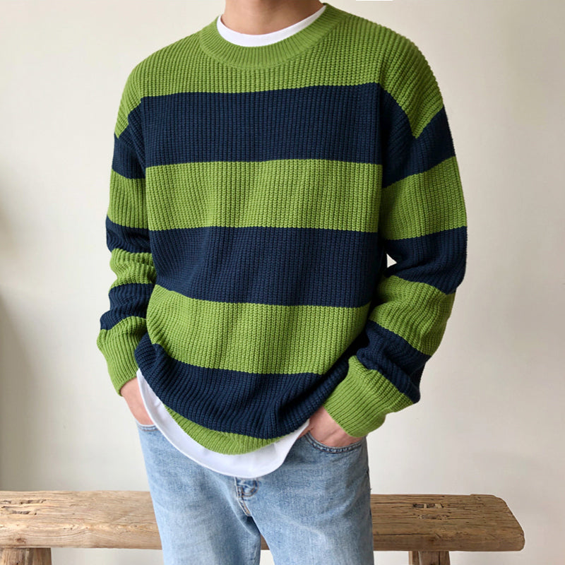 RT No. 3326 KNITTED STRIPE SWEATER