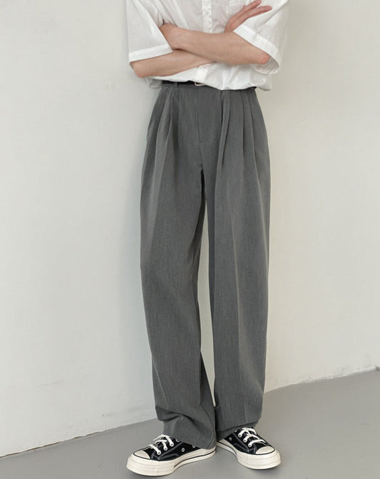 RT No. 5128 TOP FOLDED STRAIGHT CASUAL PANTS