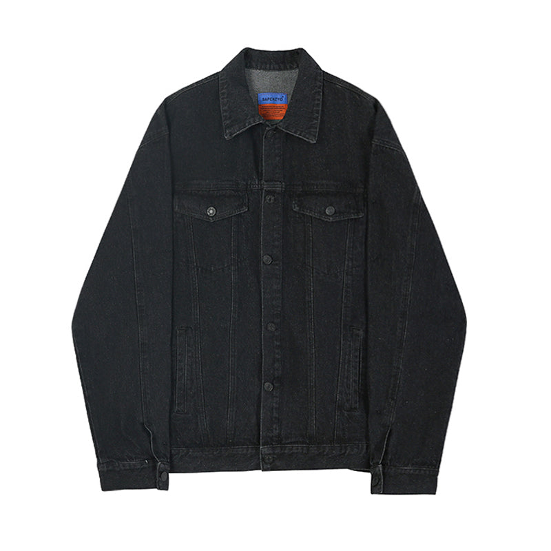 RT No. 1283 BLACK DENIM JK