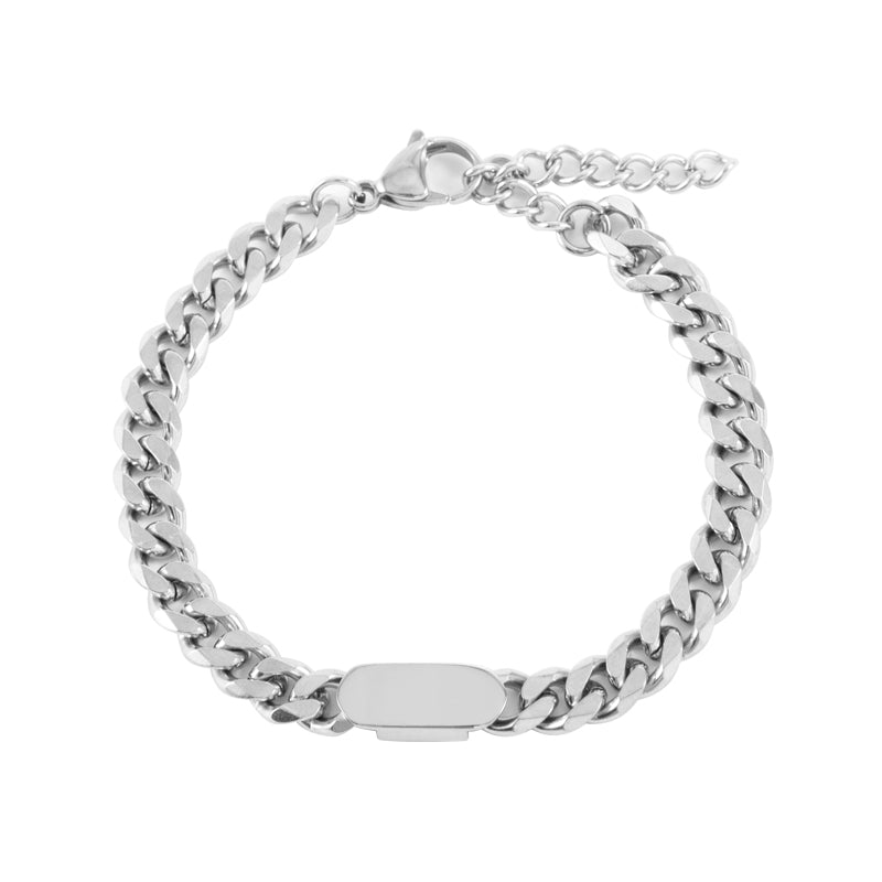 CUBAN CHAIN PLATED BRACELET