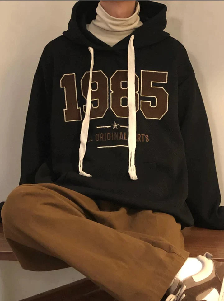 RT No. 5464 KNITTED 1985 EMBROIDERED NUMBERED HOODIE
