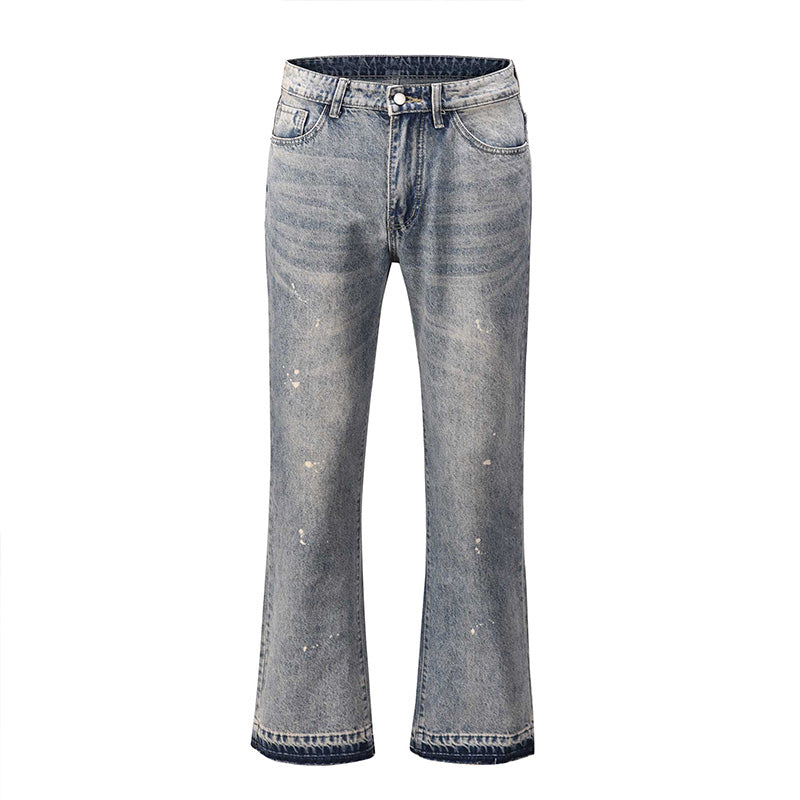 RT No. 1566 FLARED SPLASH INK JEANS